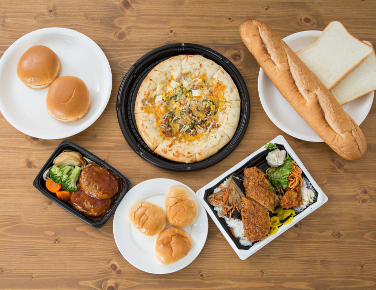 パン・ピザ・コンビニ弁当など