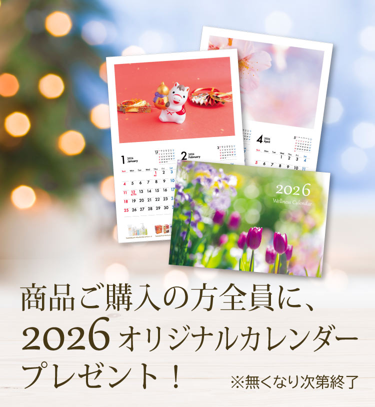 商品ご購入の方全員に2026オリジナルカレンダープレゼント！／無くなり次第終了